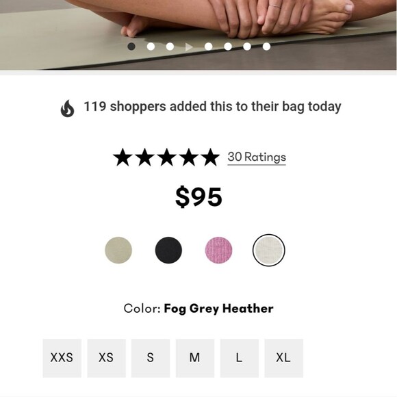 Athleta Presence Hoodie grey XS crop cropped top - Picture 2 of 11